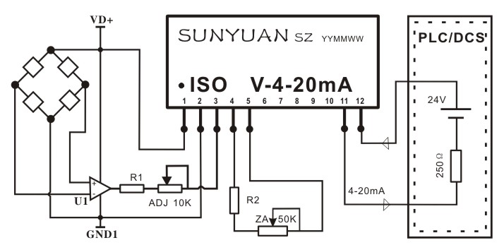 位移電阻信號變送器IC