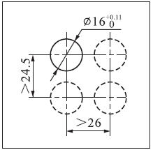 °²×°·À»¤ÕÖF-IIÍ·²¿µÄ¿ª¿×