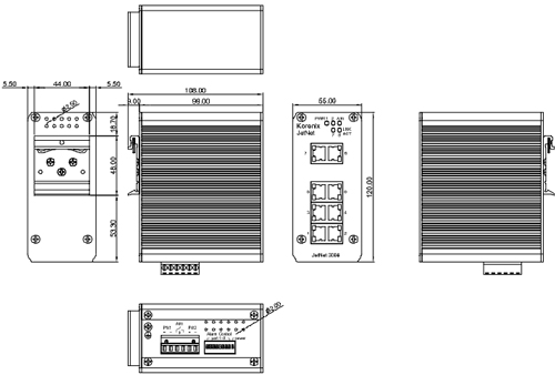 Korenix¿ÆÂåÀíË¼(±±¶ûµç×Ó¼¯ÍÅ) JetNet 3008 8¿Ú°ÙÕ×¹¤ÒµÒÔÌ«Íø½»»»»ú
