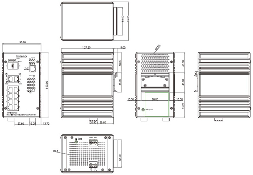 Korenix¿ÆÂåÀíË¼(±±¶ûµç×Ó¼¯ÍÅ) JetNet 5310G 8 PoE + 2GÍø¹ÜÐÍIEEE802.3at¸ß¹¦ÂÊPoE¹¤ÒµÒÔÌ«Íø½»»»»ú