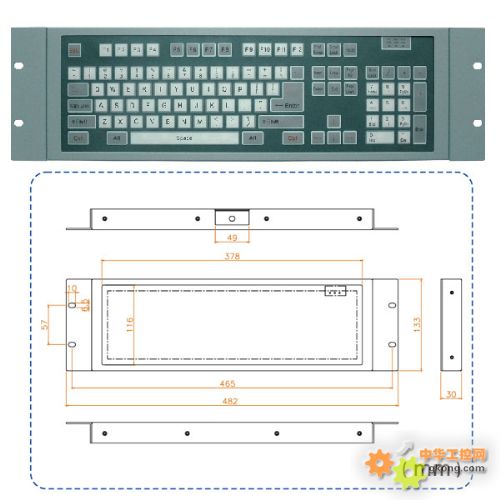 PIK-220W 工業鍵盤